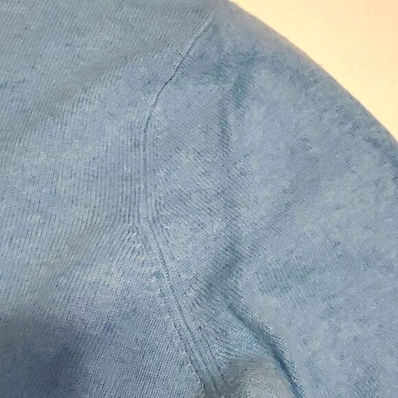 Cashmere Blue Soft Relaxed  Slouchy Fit Long Sleeve Sweater - Picture 4 of 8